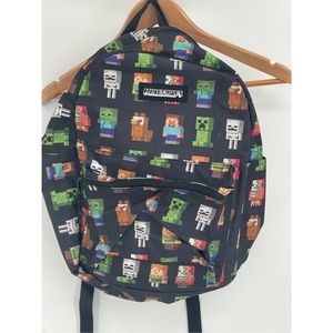 Minecraft Backpack‎ One Size Black Kids Boys Girls Unisex School Bag